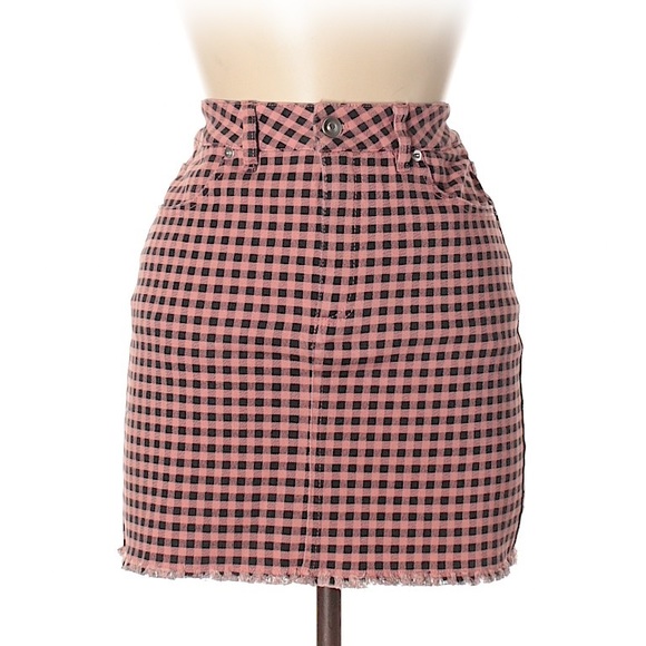 Forever 21 Dresses & Skirts - NWT Forever 21 checker high waist denim mini skirt